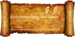 Gerstenbrein Julianna névjegykártya