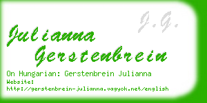 julianna gerstenbrein business card